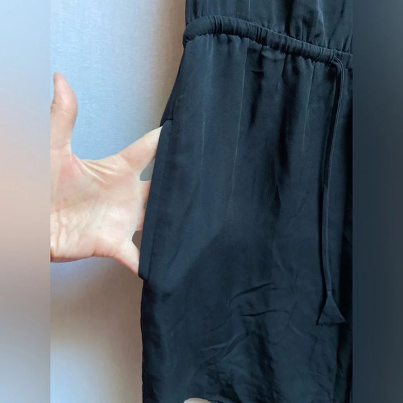 T. Babaton silk black waist tie dress Sz S - Picture 6 of 12